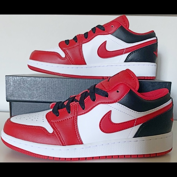 Nike ❌SOLD🎁Air Jordan 1 Low Reverse Black Toe 'Bulls' Mens 13 New. - Picture 5 of 8